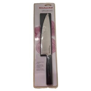 Kitchen Aid 8 Inch Chefs Knife With‎ Blade Cover Japanese Steel Blade
